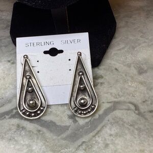 Elegant Silver Teardrop Earrings